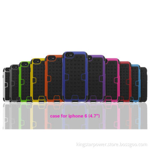 Crystal Mobile Phone Case for iPhone 6/Plus, Football Veins/Lines, PC+Silicone, FashionableNew